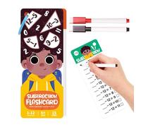 Math Flash Cards - Math Practice Games - Math Flash Cards for with 2 Pens - for Home School, Primary School and Travel