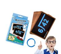 Math Flash Cards - Multi-Math Flash Cards for 50 Cards Total, Engaging Flash Cards | Kindergarten, Multiplication and Compé Division Interactive Learning Tool