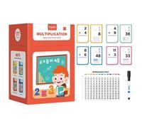Math Flash Cards, Multiplication Learning Cards, 5.51x3.54in, Mental Arithmetic Practice, Educational, Engaging and Reusable, Ideal for Kids Ages 6 Plus, Study, Classroom, Home Use