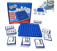 Math Flash Cards - Multiplication Learning Toy Portable Study Aids With Table For Boys Girls | 21x21cm Pvc Paper | Family Tutoring Group Home School Travel Outdoor Addition Educational Hardware