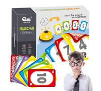 Math Flash Cards - Multiplication Math 24 Game Cards, Addition and Subtraction Practice | Educational for kindergarten through 6th grade, skills building, math learning tools, num