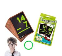 Math Flash Cards, Subtraction Flash Cards, Division Math Flash Cards, 50 Total Teaching Aid Cards, Engaging Rapid Flash Cards for Nursery for Kids