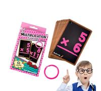 Math Flash Cards, Subtraction Flash Cards | Flash Cards for Addition and Subtraction | 50 Immersive Flash Cards in Total, Interactive Learning Tool for School Mat