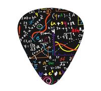 Math Formula,12 Pcs Guitar Pick,3 Different Thickness Plectrums for Acoustic Guitar Bass Ukulele (0.46mm 0.96mm 0.71mm)