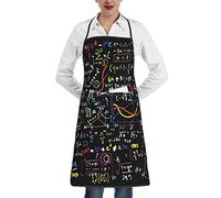 Math Formula Apron With Pocket, Restaurant Apron, Waiter Work Apron, Soft And Comfortable., White, One Size