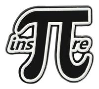 Math Formula Brooch Pins Maths Pi Symbol Metal Badge Punk Lapel Pins Jewelry for Clothing and Bag