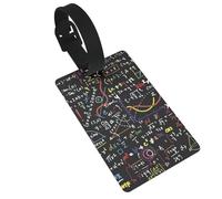 Math Formula Full Width Single-Sided Printed Luggage Tags, Tag Tags to Prevent Mistakes, Name Tags, Luggage Decorations, Pendants, Travel Experts, Full Equipment Markings