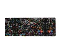 Math Formula Gaming Desk Mat, Wide Surface Desk Pad for Keyboard, Mouse and Improved Gaming Stability