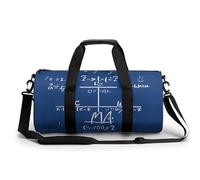 Math Formula Gym Bag for Men Women, Sturdy Oxford Cloth Travel Bags with Removable Shoulder Strap, Waterproof Duffel Bag for Fitness, Travel, Yoga