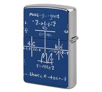Math Formula Lighter Case Metal Protective Cover with Double-Sided Art Design, Cool Lighters Pouch Shockproof Lighter Cover for Men Women Gifts, Lighters Not Included
