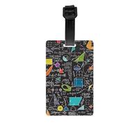 Math Formula Luggage Identifier Tag Personal Belongings Card Name ID Label Travel Bag Tag