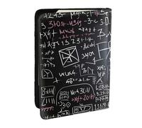 Math Formula Passport Holder for Travel,RFID Passport Cover Wallet PU Leather Passport Card Holder Case Cute Passport Protector for Women Men