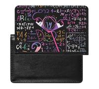 Math Formula Passport Holder ID Card Protector Case Holder Travel Pack Unisex-adult Waterproof Passport
