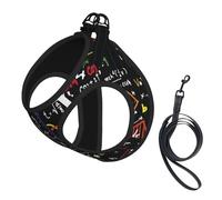 Math Formula,Pet Harness,Adjustable Reflective Dog Harness,Pet Leash Vest,S