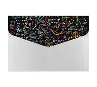 Math Formula Portable File Organizer with Multiple Pockets, Accordion Expanding Folder for Desk Supplies
