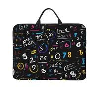 Math Formula Print 14in Laptop Case Sleeve Water-Resistant Portable Notebook Cover Bag For Office