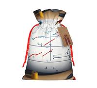 Math Formula print Christmas Bag - Premium Holiday packet, Festive Xmas Packaging with Joyful Designs