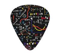 Math Formula print Guitar Picks 12 Pack Assorted Thickness for Guitar,ukulele,0.46/0.71/0.96mm