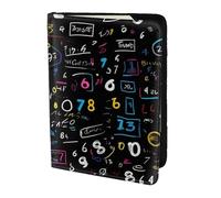 Math Formula Print Passport Cover,Slim Lightweight Travel Wallet, Universal Fashion Accessory for Adults