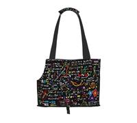 Math Formula Print Pet Tote Bag, Foldable Portable Single Shoulder Pet Carrier For Small Dogs Cats