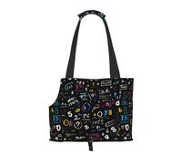 Math Formula Print Pet Tote Bag, Foldable Single Shoulder Pet Carrier For Small Pets Dogs Cats
