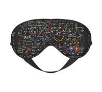 Math Formula Print Satin Sleep Mask & Eye Mask | Deep Dream Sleep Masks for Women & Men | Soft Sleeping Eye Mask to Nourish Skin