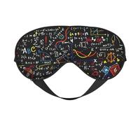 Math Formula Print Sleep Eye Mask - Light Blocking for Deep Sleep Home Travel Use Ultra Soft