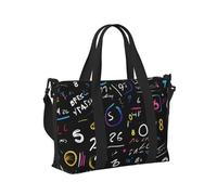 Math Formula Print Travel Hand Bag Women Lightweight Tote Foldable Daily Weekend Trips Gym Vacation