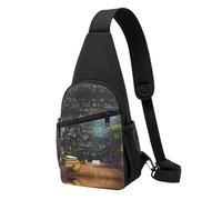 Math Formula -Print Waterproof Chest Pack for Hiking & Travel-Adjustable Strap,Lightweight Design with Multiple Pockets.