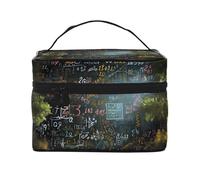 Math Formula -Print Waterproof Cosmetic Bag for Travel & Gym - Large Makeup Organizer Compartments, Premium Twill Fabric, Leak-Proof Design
