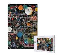 Math Formula Printed 1000 Piece Jigsaw Puzzle for Adults, Cut Brain Teaser Game for Family Home Decor Gift(29.5x19.7 Inch)