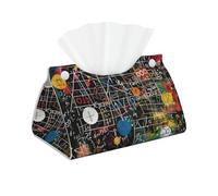 Math Formula Printed Long Tissue Box Cover Leather Modern Tissue Case Tissue Box Holder for Home Office Decor Bathroom Car
