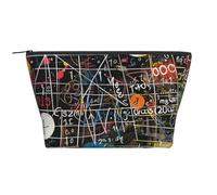 Math Formula Printed Travel Makeup Bag Trapeze Cosmetic Bag Makeup Case Toiletry Bag Organiser for Women