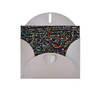 Math Formula Printing Holiday Love Buckle Pearl Paper Bulk With Envelopes Greeting, Thinking Of You Cards 4 X 6inch