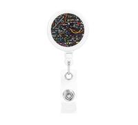 Math Formula, Retractable Badge Holder,Badge Reels Holder with ID Clip Alligator Clip