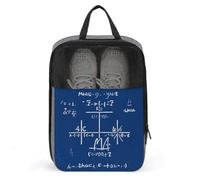 Math Formula Shoe Bag Waterproof & Breathable Shoe Pouch for Travel, Portable Carry Case for Sports Sneakers, Gym, Vacation
