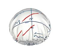 Math Formula Shower Cap For Women, Reusable Shower Cap, Waterproof Bath Cap For Women Long Hair