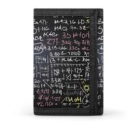 Math Formula Wallet,Credit Card Holder,Three-fold Wallet for Passport Covers, Purse Passport Bag for Men Women