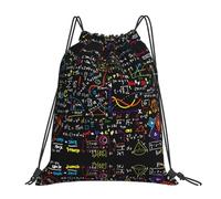 Math Formula Women Men Drawstring Bag Lightweight Drawstring Backpack Portable String Backpack For Gym Holidays Swim