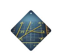 Math Formula Yellow Printing 10 Pcs Car Air Freshener Fragrant Sheets,Car Hanging Accessories With Strings For Decor