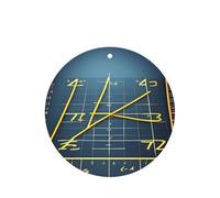 Math Formula Yellow Printing 10 Pcs Car Air Freshener Fragrant Sheets,Car Hanging Accessories With Strings For Decor