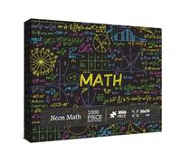 Math Formulas Puzzles 1000 Pieces for Adults, Impossible Difficult Jigsaw Puzzles Neon Art Puzzle, Funny Family Puzzle Collage Challenging Puzzles