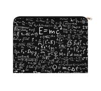 Math Formulas Science Travel Cosmetic Bags Toiletry Pouch Makeup Purses Organizer Storage Case