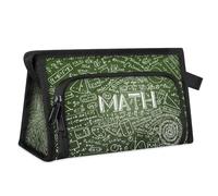 Math Formulas Travel Toiletry Bag for Women Men Girls Boys Math Physics Multifunctional Makeup Pouch Bag Wash Toiletries Cosmetic Organizer Shower Bag