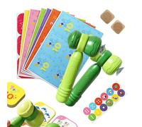 Math Game - Educational Math Board Game | Interactive Learning Toy with Hammers and Dice - Fun STEM Gift for Christmas and Birthdays, This compact game is ideal for travel.