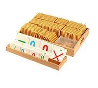 Math Game Montessori Toys - Decimal System Bank, Addition & Subtraction Teaching Aids for Baby Preschool Education - Golden Beads Learning Materials