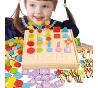 Math Games for Kids 5-7 - Wooden Number Puzzle, Multi-Functional Learning Box, Interactive Educational Feature for Preschool Kindergarten Thanksgiving Christmas Activities, Number Learning Toy