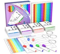 Math Games for Kids - Math Flash Cards - Interactive Practice Kit Pop It Practice with Addition, Subtraction, Multiplication & Division - Ideal for Learning and Skill Building - Ages 4-8