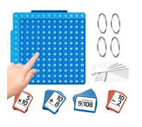 Math Games - Math Teaching Aids, 9.84x9.84x1.97 Inches Educational Mathematical Manipulatives Set with Interactive Learning Design, Hands on for Kids Home School