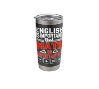 Math Geek Funny Mathematics Lover Algebra Numbers School Stainless Steel Insulated Tumbler